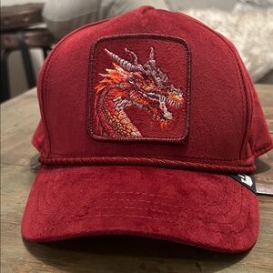 DRAGON - Royalty Goorin Bros Burgundy Cap / limited edition/ velvet NWOT